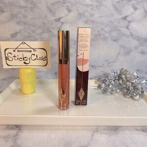 Charlotte Tilbury Beauty-Collagen Lip Bath Gloss Peachy Plum-Full 7.9 ml-BOX-NEW
